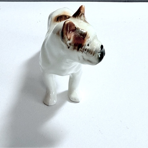 Vintage Cute Dog Figurine American Bull Dog? Boxer? 2” EUC - Picture 2 of 12